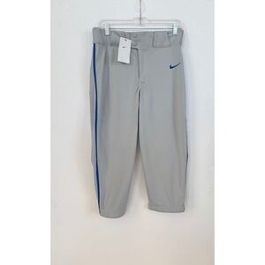 Nike Team Baseball Softball Pants Mens‎ Small Gray Blue Striped Knickers Stripe